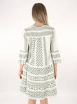 Vero Moda tunika/mekko Dicthe valkoinen/vihreä - Mekot ja tunikat - 135814 - 2