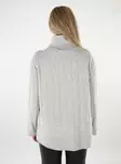 Only naisten neule Jeanett Rib vaaleanharmaa - Naisten neuleet - 137464 - 2