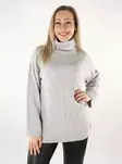 Only naisten neule Jeanett Rib vaaleanharmaa - Naisten neuleet - 137464 - 1