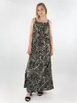 Only kuviollinen maksimekko Nova Elite Strap musta/beige - Mekot ja tunikat - 138454 - 1