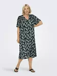 Only Carmakoma pluskoon mekko Fyrla Life V-Neck vihreä - Mekot ja tunikat - 138924 - 1