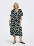 Only Carmakoma pluskoon mekko Fyrla Life V-Neck vihreä - Mekot ja tunikat - 138924 - 5