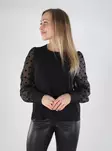 Vero Moda naisten paita Alva Detail musta - Naisten pitkähihaiset paidat - 139764 - 1