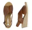 Rieker naisten kiilasandaalit 61975-24 ruskea - Rieker sandals - 140364 - 3