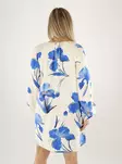 Only naisten kukkakuvioinen mekko Hyaci bright white/big blue - Mekot ja tunikat - 140744 - 2