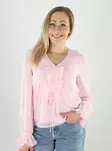 Vero Moda naisten pusero Dora plisse vaaleanpunainen - Långärmade tröjor för  damer - 141184 - 1
