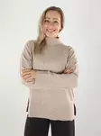 Only naisten neule Mary high neck mocha merinque - Naisten neuleet - 142054 - 1