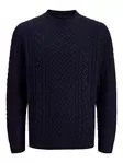 Jack&Jones Neule Blucallum tummansininen/musta - Miesten neuleet - 142374 - 1