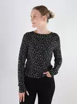 JDY dam stretchskjorta Life svart/ditzy flow - Långärmade tröjor för  damer - 140094 - 1