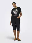 Only Carmakoma naisten pluskoon Caprit Gabby musta - Naisten shortsit ja caprit - 140784 - 2