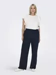 Only Carmakoma pluskoon housut Sania Button Pant tummansininen - Naisten housut - 137284 - 2
