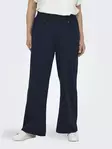 Only Carmakoma pluskoon housut Sania Button Pant tummansininen - Naisten housut - 137284 - 1