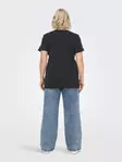 Only Carmakoma pluskoon T-paita Miko black/glitter - Naisten T-paidat - 138364 - 4