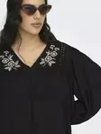 Only Carmakoma plus size tunika V-ringad tunikaklänning svart/ö fos - Klänningar och tunikor - 140144 - 3