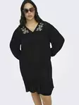 Only Carmakoma plus size tunika V-ringad tunikaklänning svart/ö fos - Klänningar och tunikor - 140144 - 4