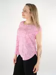 Only naisten pitkä t-paita Vic Top fuchsia vaaleanpunainen - Naisten T-paidat - 138124 - 2