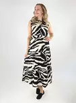Only pitkä mekko Nova Elite Long musta/kuviollinen - Mekot ja tunikat - 138794 - 1