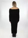 Only pitkä neulemekko Katia Off Shoulder musta - Mekot ja tunikat - 137494 - 2