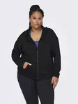 Only Play Curvy Collegetakki Lounge musta - Naisten urheiluhupparit ja colleget - 138964 - 1