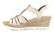 Rieker naisten kiilasandaalit 619B2-60 beige - Rieker sandaalit - 137944 - 2