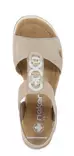 Rieker naisten kiilasandaalit 67498-62 beige - Rieker sandaalit - 140924 - 4