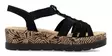 Rieker naisten kiilasandaalit V3902-00 musta - Rieker sandals - 140714 - 1