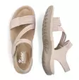 Rieker damsandaler 64870-62 beige - Rieker sandals - 140774 - 3