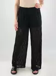 Vero Moda korkeavyötäröiset pitsihousut Maya musta - Byxor för damer - 141114 - 1
