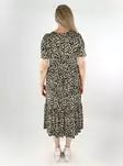 Vero Moda kuviollinen mekko Mitsi O-Neck Calf valkoinen/leopardikuosi - Mekot ja tunikat - 138594 - 2