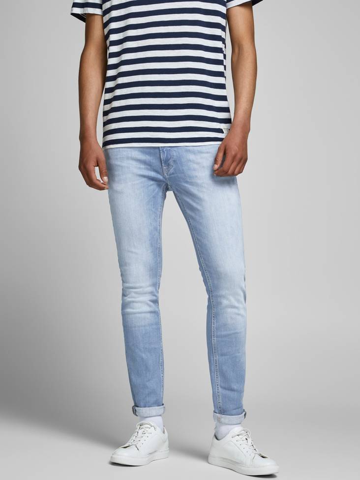 Jack&Jones Skinny fit farkut Liam vaaleansininen - Miesten farkut - 127894 - 1