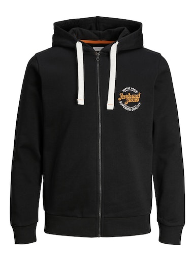 Jack&Jones miesten hupullinen collegetakki Mikk musta - Miesten hupparit - 133914 - 1