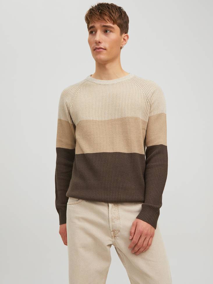 Jack&Jones Tröja Pannel crockery - Stickat för herrar - 132164 - 1