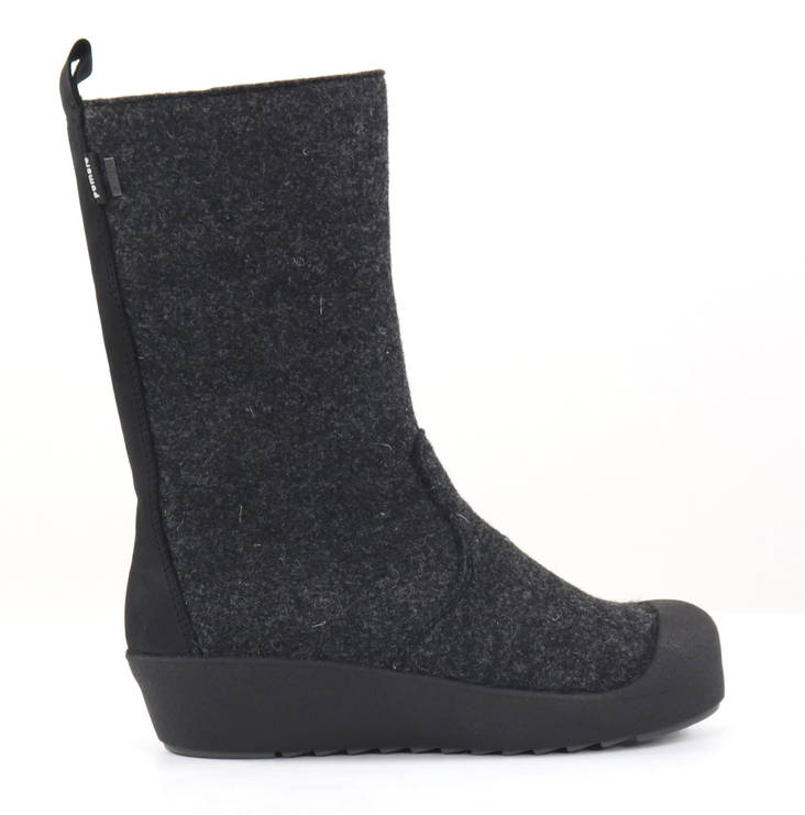 Pomar naisten huopasaappaat 37187 Tunturi 2.0 Granit felt/Black waxy - Naisten saappaat - 132644 - 1
