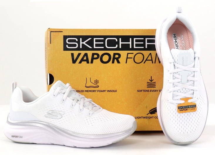 Skechers naisten valkoiset tennarit 150025/WSL- VAPOR FOAM - MIDNIGHT GLIMMER - Skechers tennarit - 135374 - 1