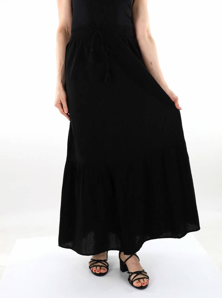 Vero Moda Maxikjol Pretty HW svart - Kjolar - 136024 - 1