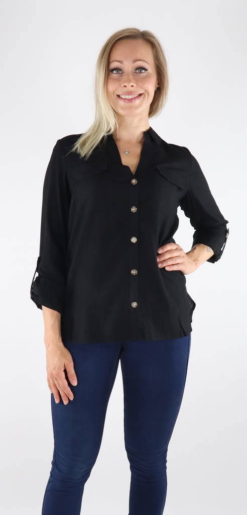 Vero Moda naisten Paita Bumpy musta - Naisten kauluspaidat ja puserot - 131524 - 1