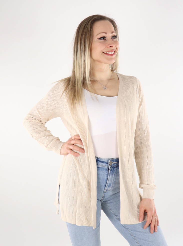 Vero Moda naisten neuletakki Newlexsunstitch luonnonvalkoinen - Naisten neuleet - 135854 - 1
