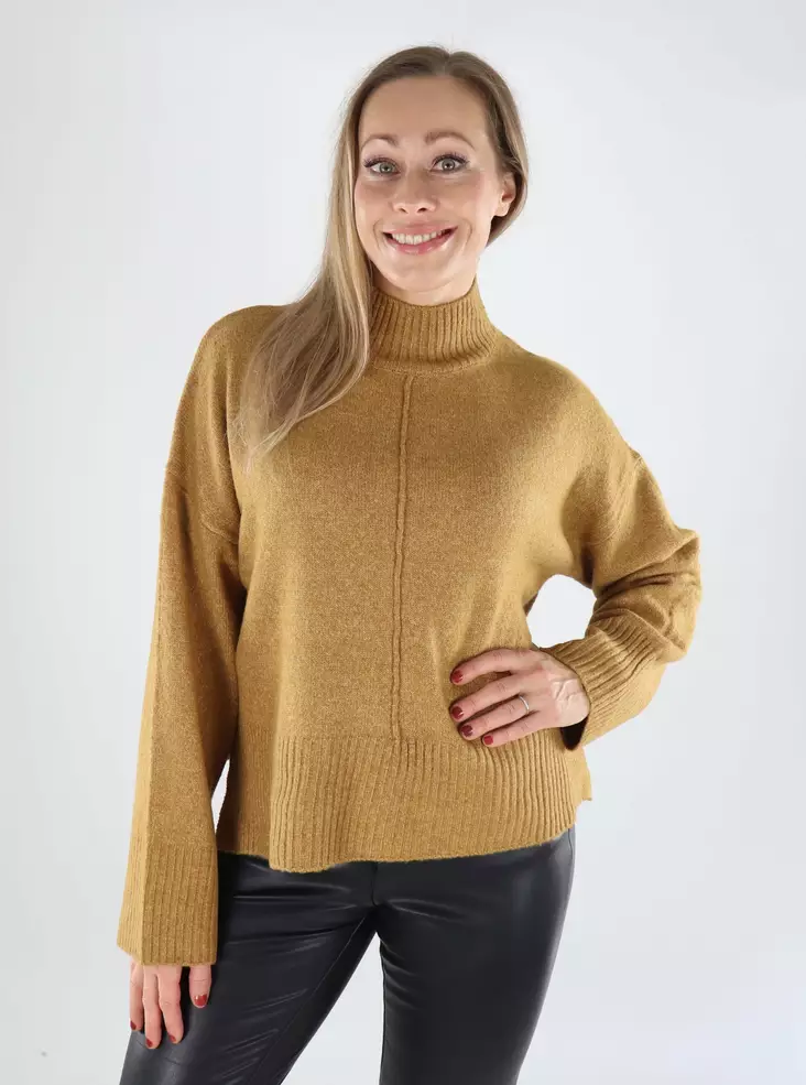Only naisten neule Whitney Highneck okran keltainen - Naisten neuleet - 139284 - 1