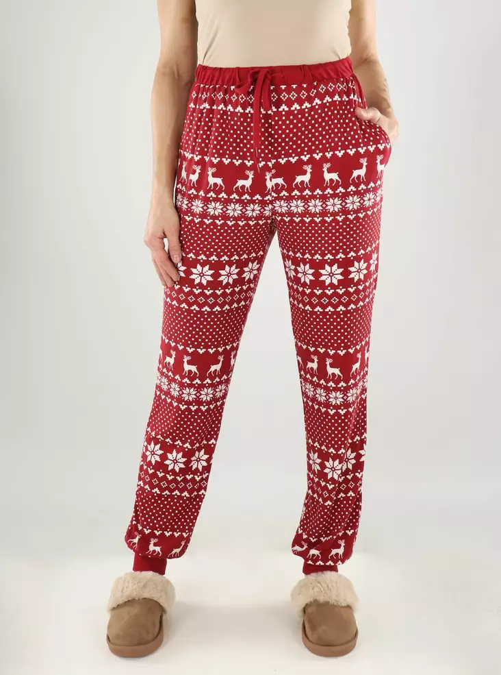 Vero Moda naisten yöhousut Chris Xmas punainen - Naisten yöasut - 139774 - 1