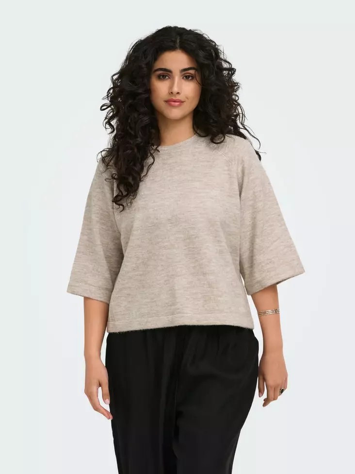 Only Carmakoma pluskoon neule Simoni beige - Naisten neuleet - 141674 - 1