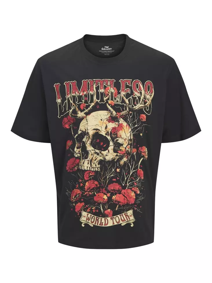 Jack&Jones miesten luomupuuvillainen T-Paita Band - Miesten T-paidat - 141024 - 1