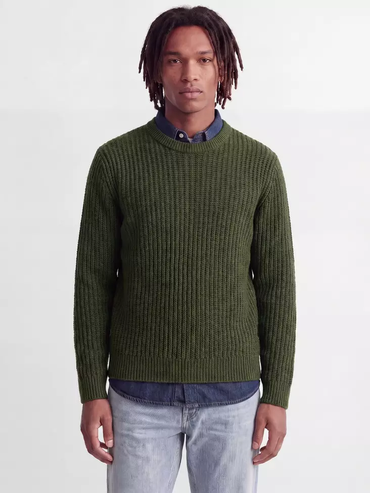Jack&Jones miesten neule Axon tummanvihreä - Stickat för herrar - 142234 - 1