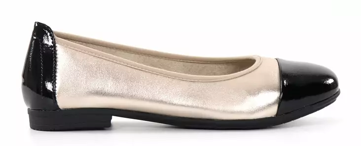 Jana Ballerinas 22180-44 svart/champagne - Ballerinaskor - 137924 - 1
