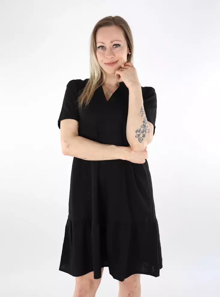 Only Klänning Tiri-Caro v-ringad svart - Klänningar och tunikor - 138534 - 1