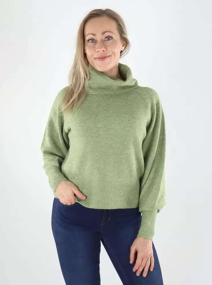 Only naisten Neule Olivia roll neck vihreä - Naisten neuleet - 141804 - 1