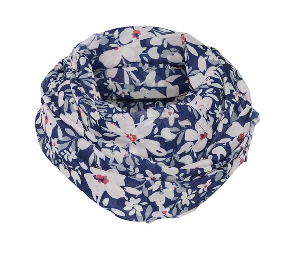 Pieces Tuubihuivi Pinia black/flower sty - Naisten huivit - 137004 - 1
