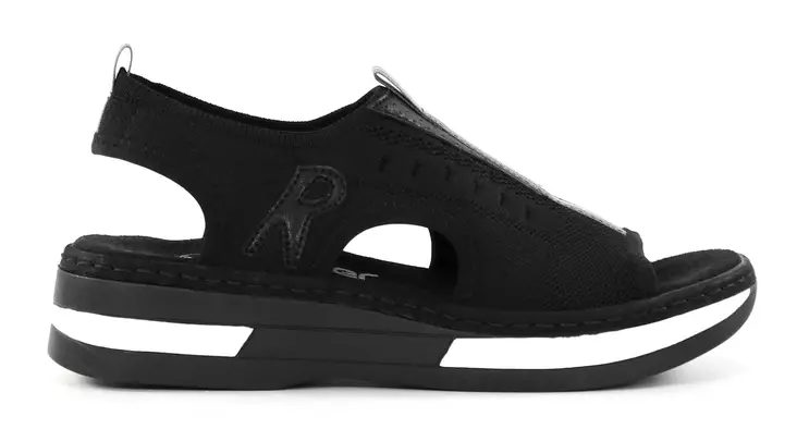 Rieker damsandaler V59B5-00 svart - Rieker sandals - 126244 - 1