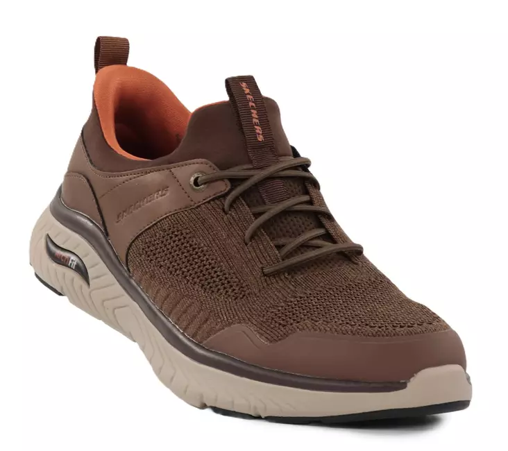 Skechers miesten leveälestiset tennarit 205340/BRN ARCH FIT CROSSER - EMERIC ruskea - Miesten tennarit - 138694 - 1