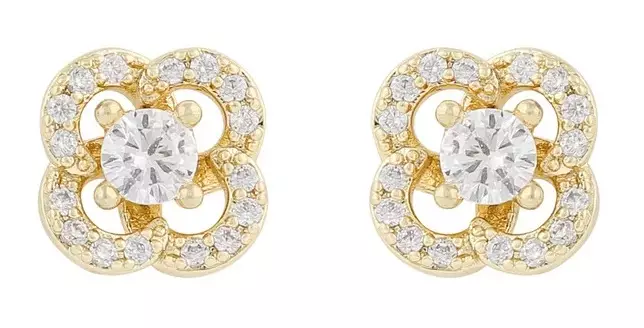 Snö of Sweden Korvakorut Sally stone gold/clear - Korvakorut - 137854 - 1