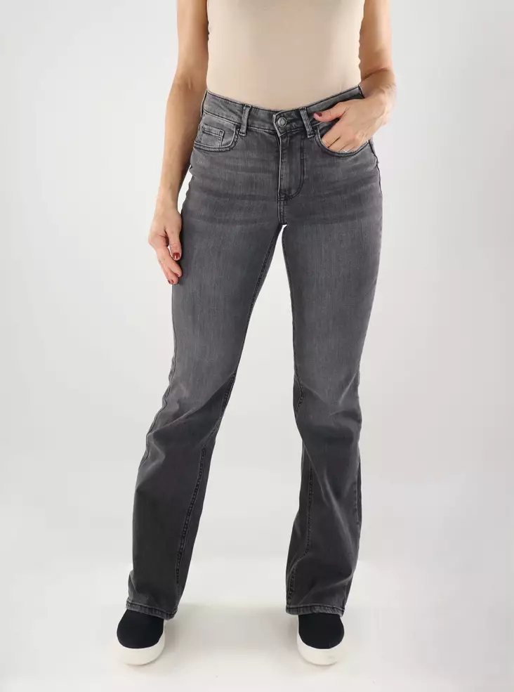 Vero Moda leveälahkeiset farkut Flash MR Pocket harmaa - Naisten farkut - 139374 - 1
